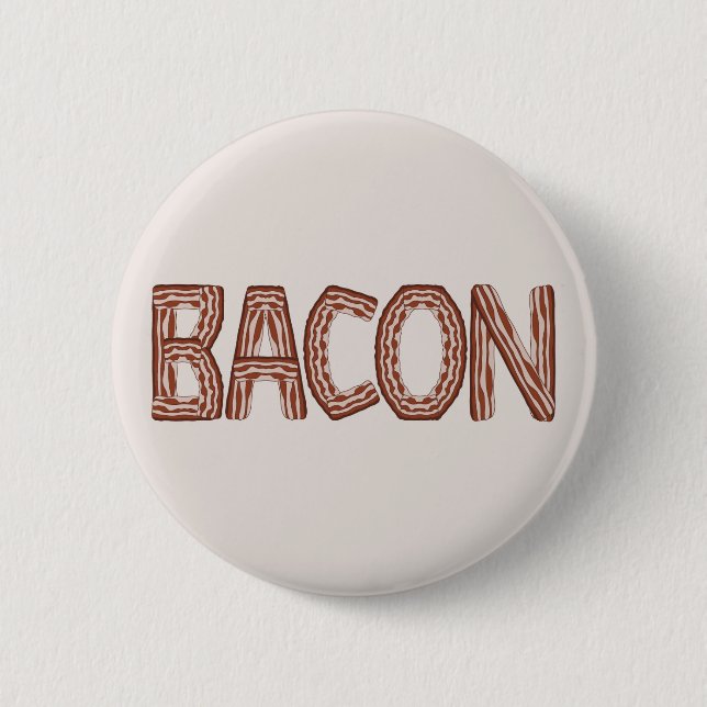 Badge Rond 5 Cm Bouton Bacon (Devant)