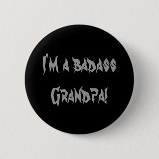 Badge Rond 5 Cm Bouton Badass Grandpa