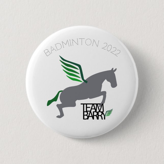 Badge Rond 5 Cm Bouton Badminton 2022 (Devant)
