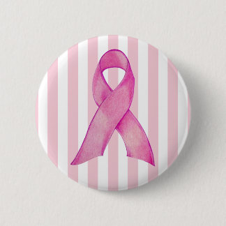Badge Rond 5 Cm Bouton Bande de ruban rose