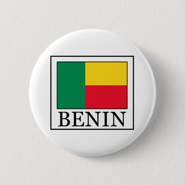 Badge Rond 5 Cm Bouton Bénin (Devant)