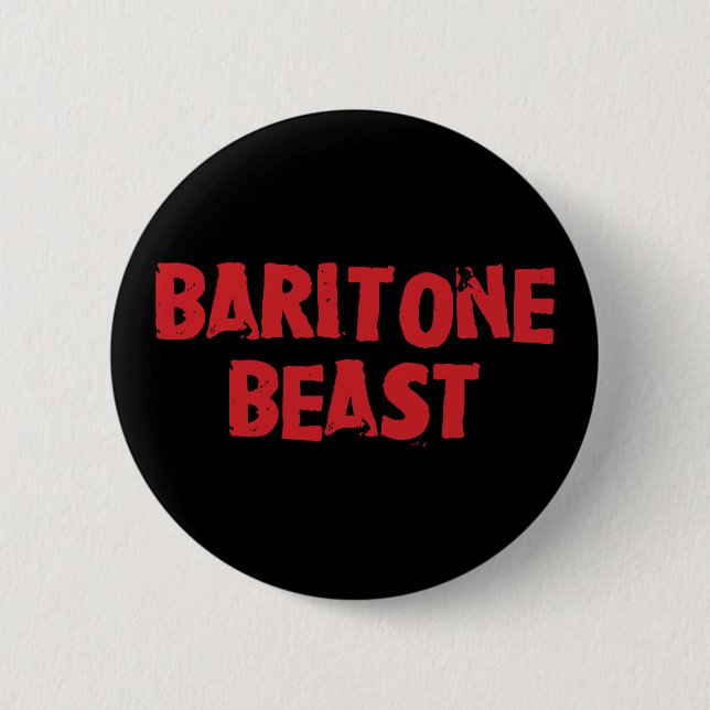 Badge Rond 5 Cm Bouton Bête Baritone (Devant)