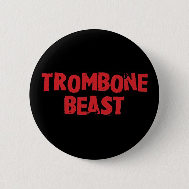 Badge Rond 5 Cm Bouton Bête Trombone (Devant)