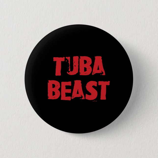 Badge Rond 5 Cm Bouton Bête Tuba (Devant)