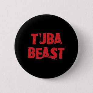 Badge Rond 5 Cm Bouton Bête Tuba