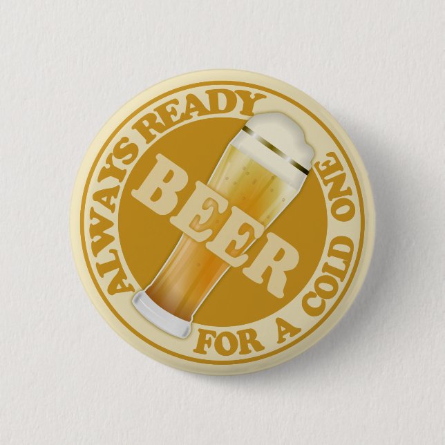 Badge Rond 5 Cm Bouton BIÈRE (Devant)