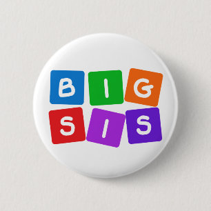 Badge Rond 5 Cm Bouton Big Sis