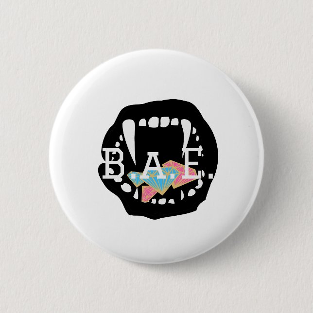 Badge Rond 5 Cm Bouton bijoux B.A.E. (Devant)