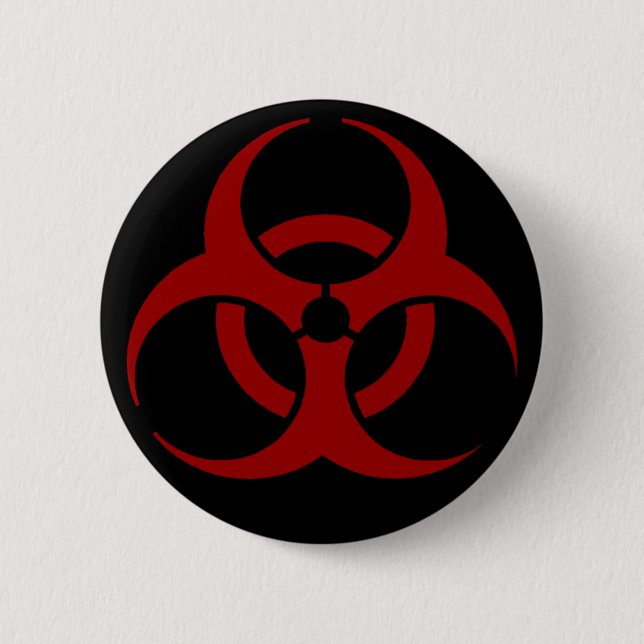 Badge Rond 5 Cm Bouton Biodanger (Devant)