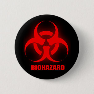 Badge Rond 5 Cm Bouton Biodanger
