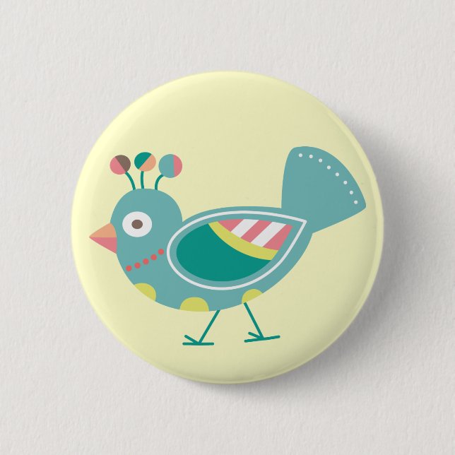 Badge Rond 5 Cm Bouton Birdie (Devant)
