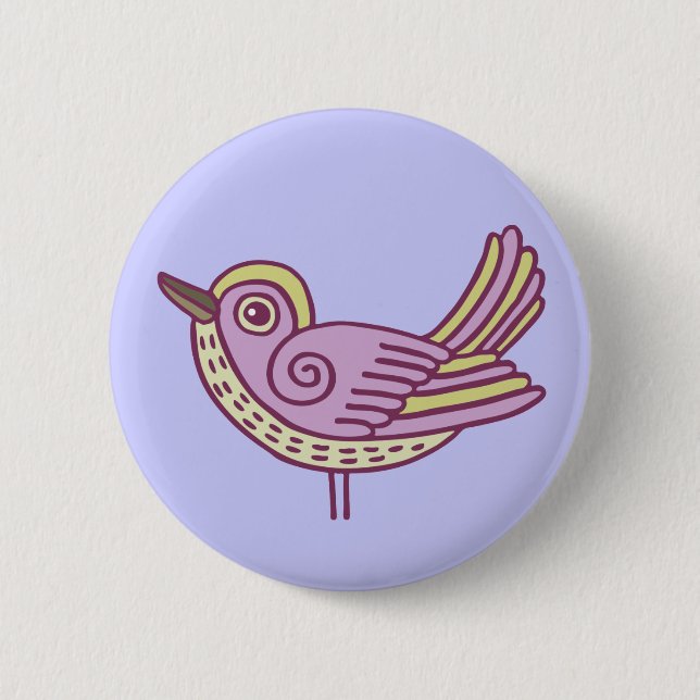 Badge Rond 5 Cm Bouton Birdie (Devant)