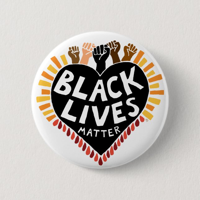 Badge Rond 5 Cm Bouton Black Lives Matton (Devant)