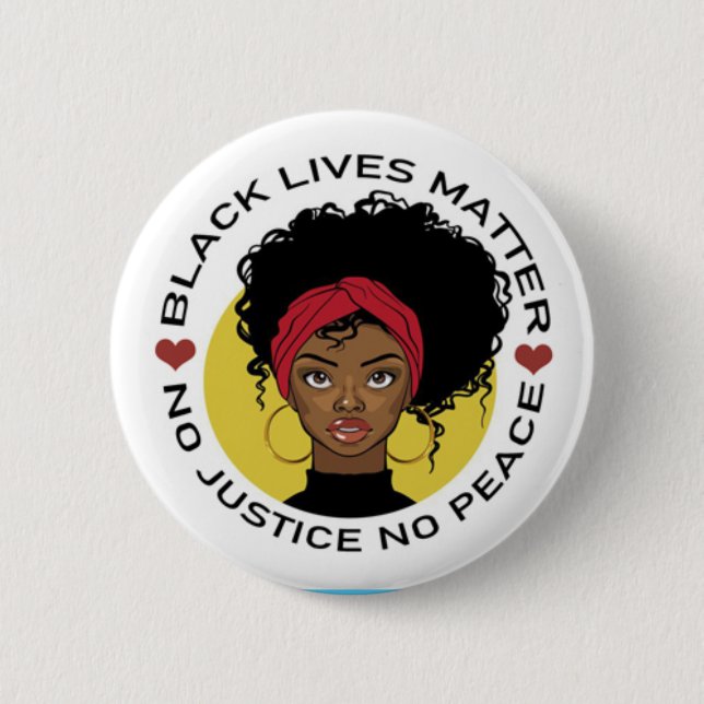 Badge Rond 5 Cm Bouton Black Lives Matton (Devant)
