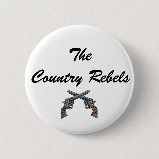 Badge Rond 5 Cm Bouton blanc (Devant)