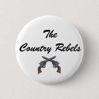 Badge Rond 5 Cm Bouton blanc