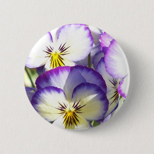 Badge Rond 5 Cm Bouton blanc et pourpre d'altos