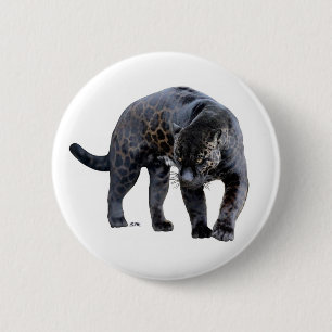 Badge Rond 5 Cm Bouton blanc Jaguar Diablo