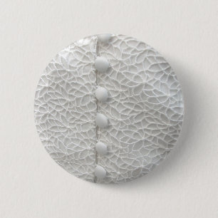 Badge Rond 5 Cm Bouton blanc Mariage Gown I - Personnalisable