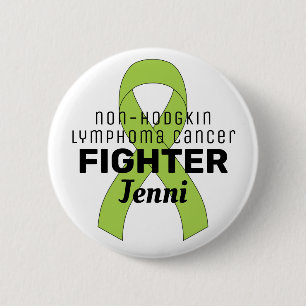 Badge Rond 5 Cm Bouton blanc non Hodgkin Lymphoma Ribbon
