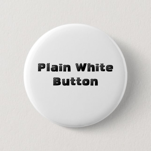 Badge Rond 5 Cm Bouton blanc simple (Devant)