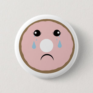 Badge Rond 5 Cm Bouton Blessure Donut Version 1