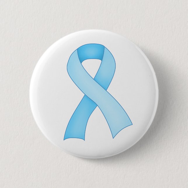 Badge Rond 5 Cm Bouton bleu 0001 de ruban de conscience (Devant)