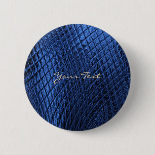 Badge Rond 5 Cm Bouton bleu décoratif moderne Pinback