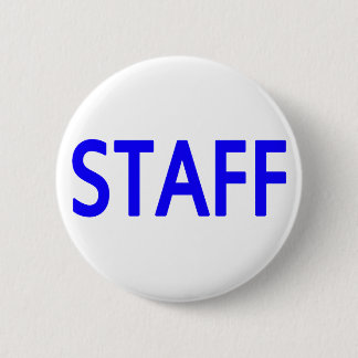 Badge Rond 5 Cm Bouton bleu du personnel
