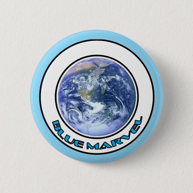 Badge Rond 5 Cm Bouton BLUE MARVEL (Devant)