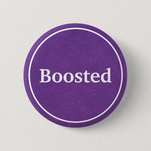 Badge Rond 5 Cm Bouton Boosted (Purple) (Devant)