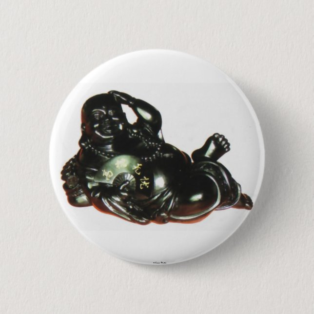 Badge Rond 5 Cm Bouton Bouddha (Devant)