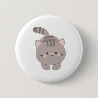 Badge Rond 5 Cm Bouton Bouton amusant de chat mignon