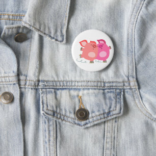 Badge Rond 5 Cm Bouton Bouton Bouton Bouton Pigs à roulettes de de