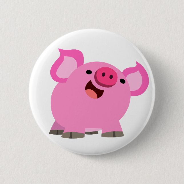 Badge Rond 5 Cm Bouton Bouton Cartoon Cartoon Mignonne Rire (Devant)