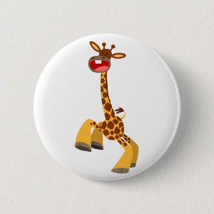 Badge Rond 5 Cm Bouton Bouton de la Girafe Danseuse