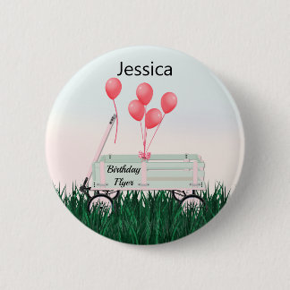Badge Rond 5 Cm Bouton Bouton d'escargot pour fille d'anniversaire