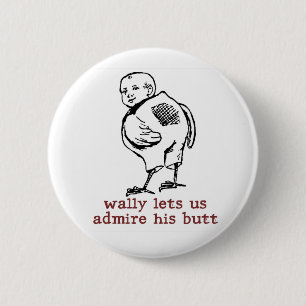 Badge Rond 5 Cm Bouton Bouton Wally