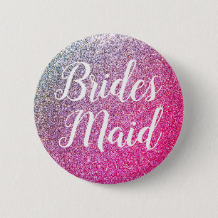 Badge Rond 5 Cm Bouton Braidesmaid pour douche de nuptiale