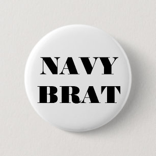 Badge Rond 5 Cm Bouton Brat de la marine