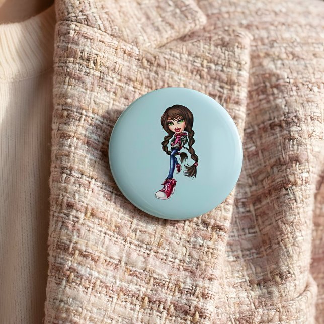 Badge Rond 5 Cm Bouton Bratz (Créateur téléchargé)