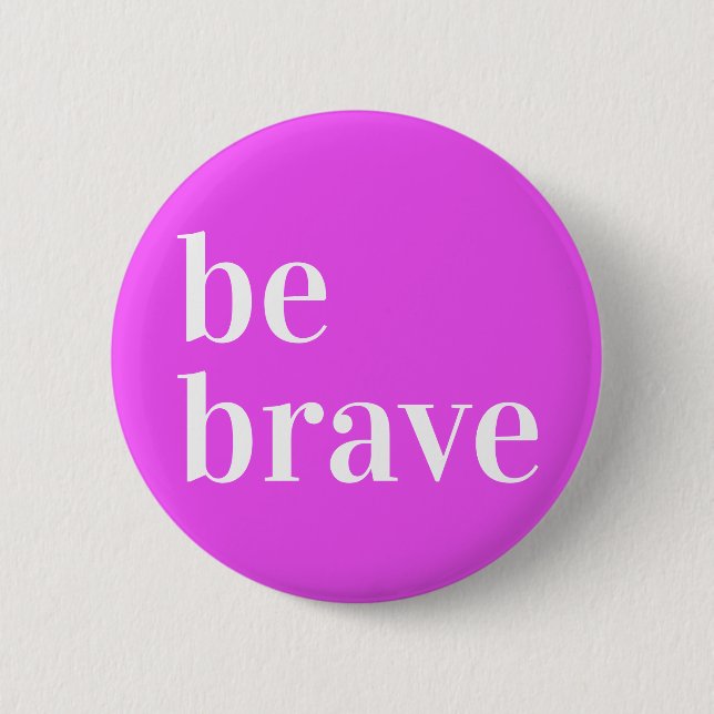 Badge Rond 5 Cm Bouton Brave Purple (Devant)