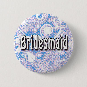 Badge Rond 5 Cm Bouton : Bridesmaid