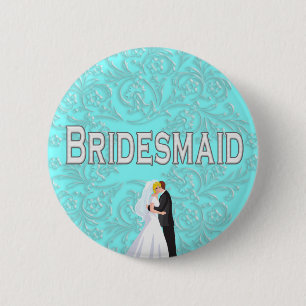 Badge Rond 5 Cm Bouton : Bridesmaid