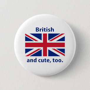 Badge Rond 5 Cm Bouton britannique