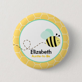 Badge Rond 5 Cm Bouton Bumble Bee