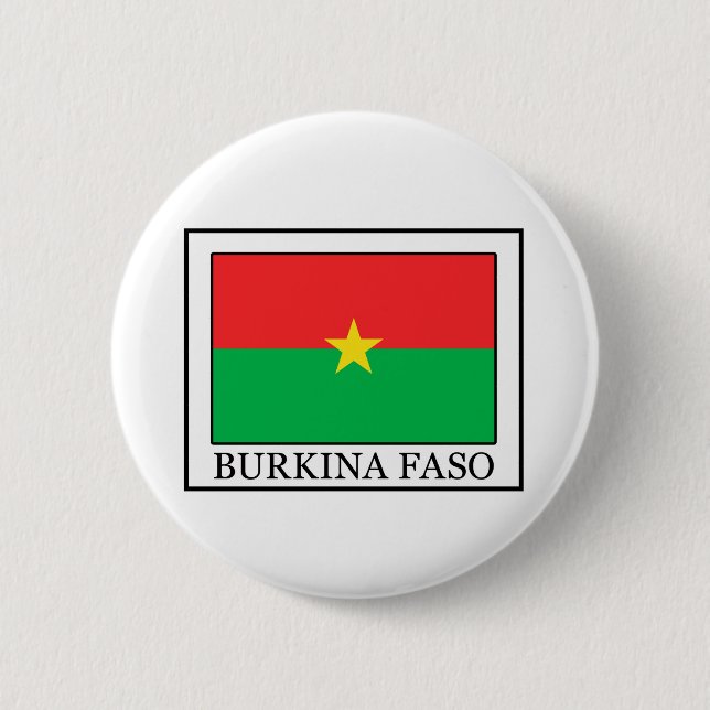Badge Rond 5 Cm Bouton Burkina Faso (Devant)
