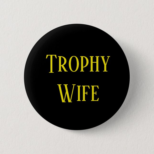Badge Rond 5 Cm Bouton cadeau de Noël de la Femme de Trophée (Devant)