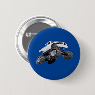 Badge Rond 5 Cm Bouton camion monstre de dessin animé