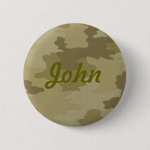 Badge Rond 5 Cm Bouton Camouflage personnalisé